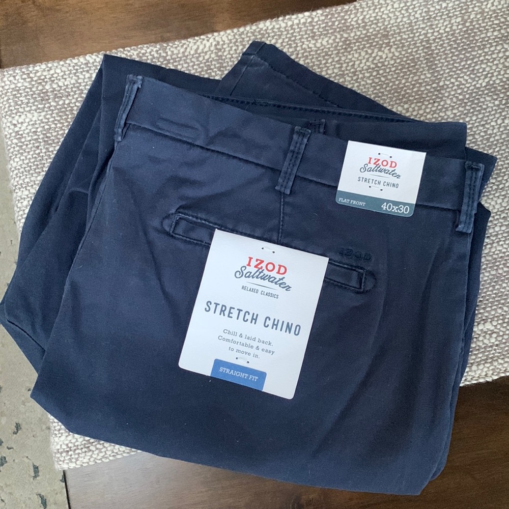 Mens IZOD stretch chino pants
